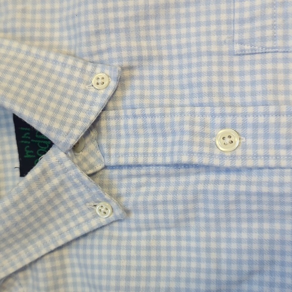 Mini Boden Flannel Oxford Shirt size 7-8 - Picture 3 of 5